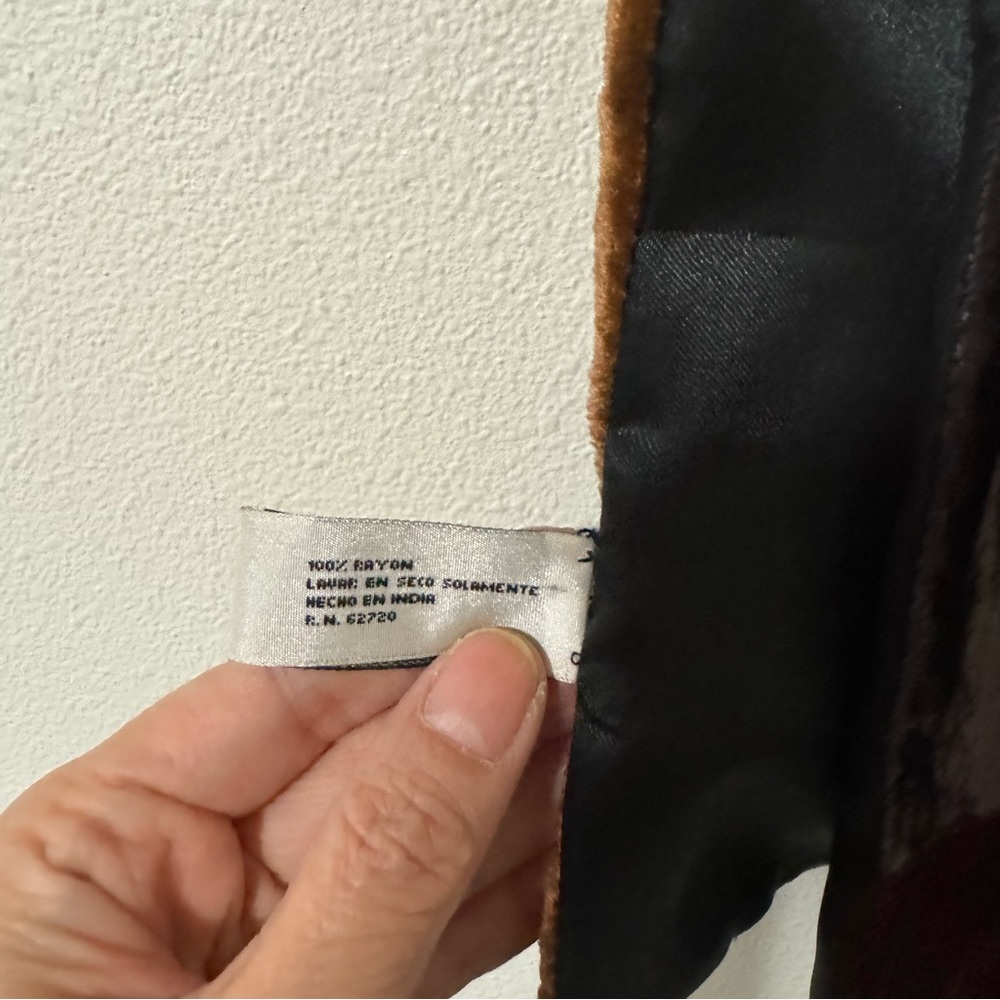 Accessory Street Patchwork Velvet Embroidered Sca… - image 6